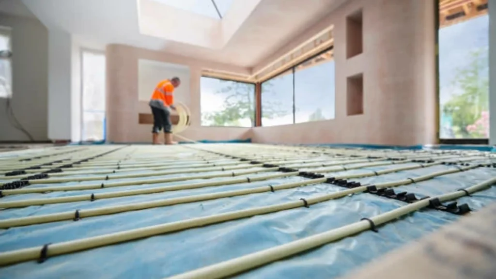 under floor heating pipe